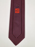 645666 Hermès tie red whimsicl keyboard 645666 EA