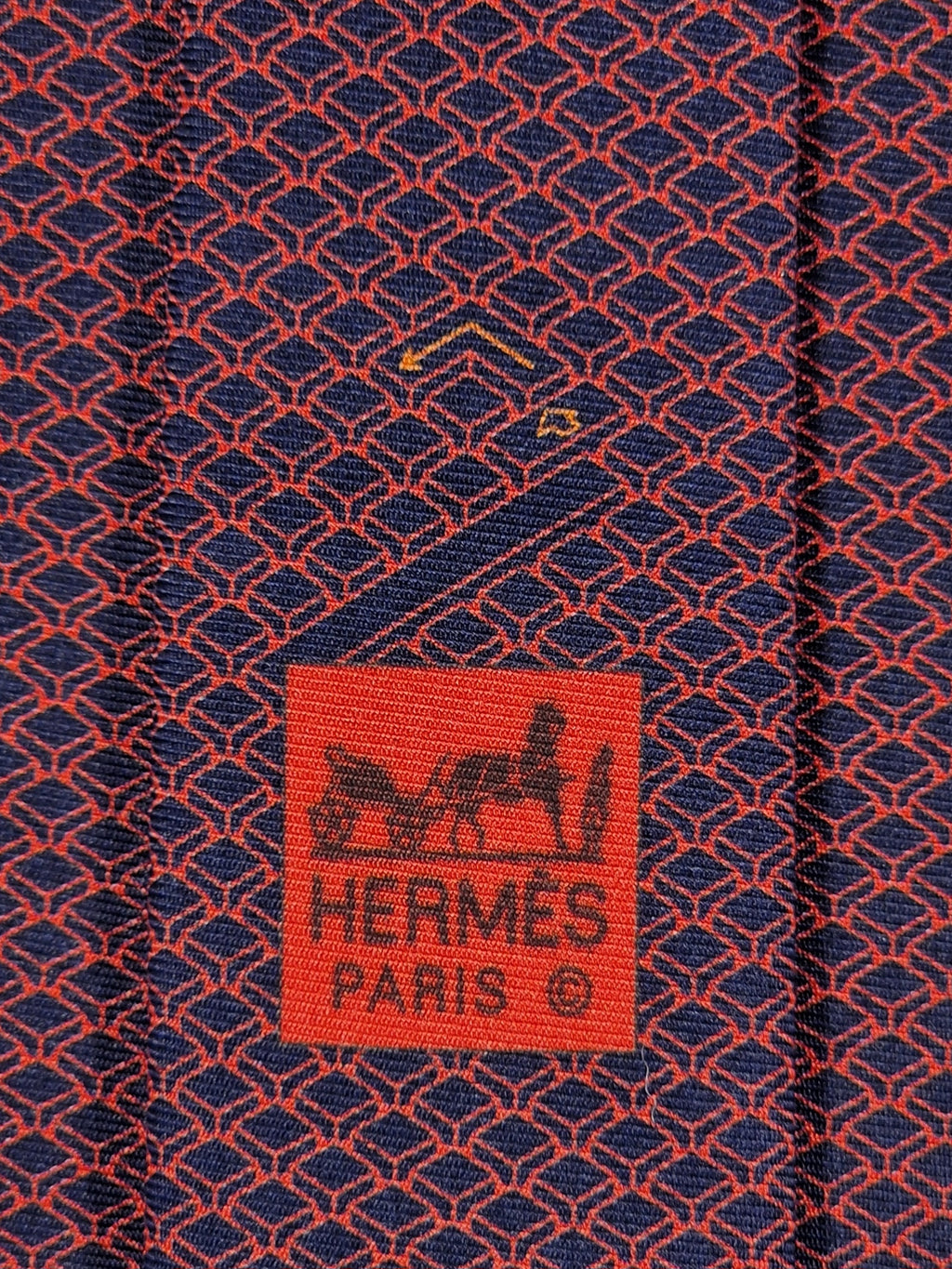 645666 Hermès tie red whimsicl keyboard 645666 EA