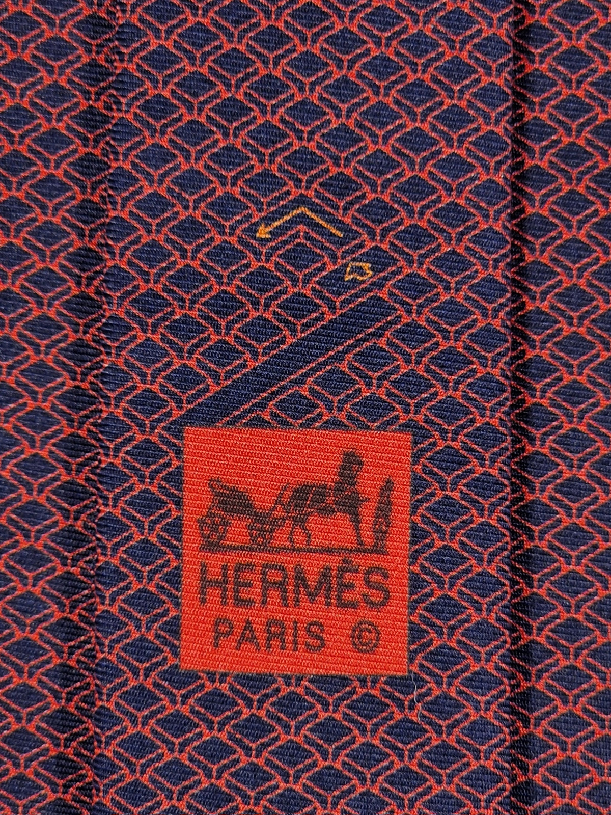 645666 Hermès tie red whimsicl keyboard 645666 EA