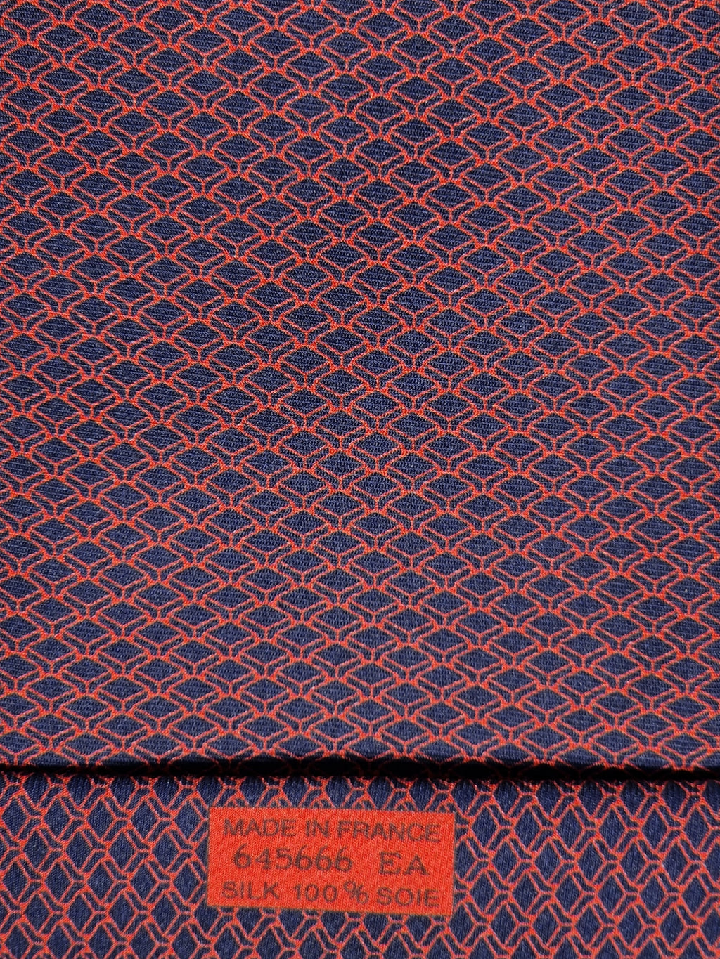 645666 Hermès tie red whimsicl keyboard 645666 EA