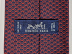 645666 Hermès tie red whimsicl keyboard 645666 EA