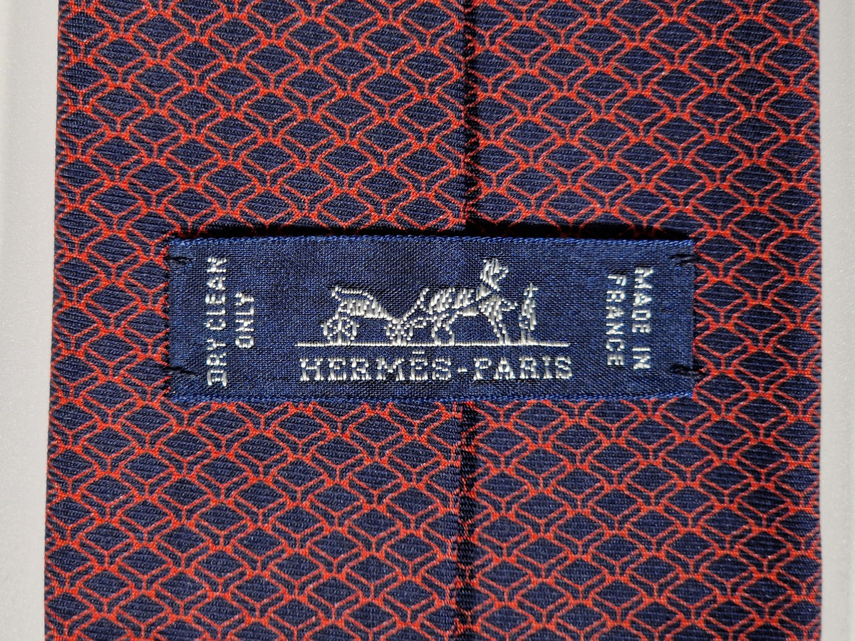 645666 Hermès tie red whimsicl keyboard 645666 EA