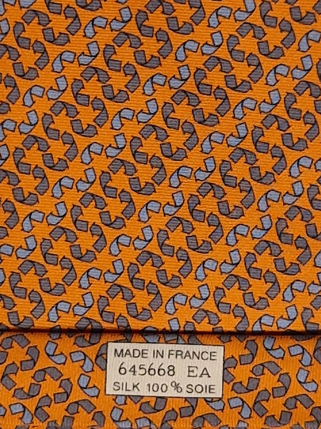 Hermés 645668 EA tie "Recycling"