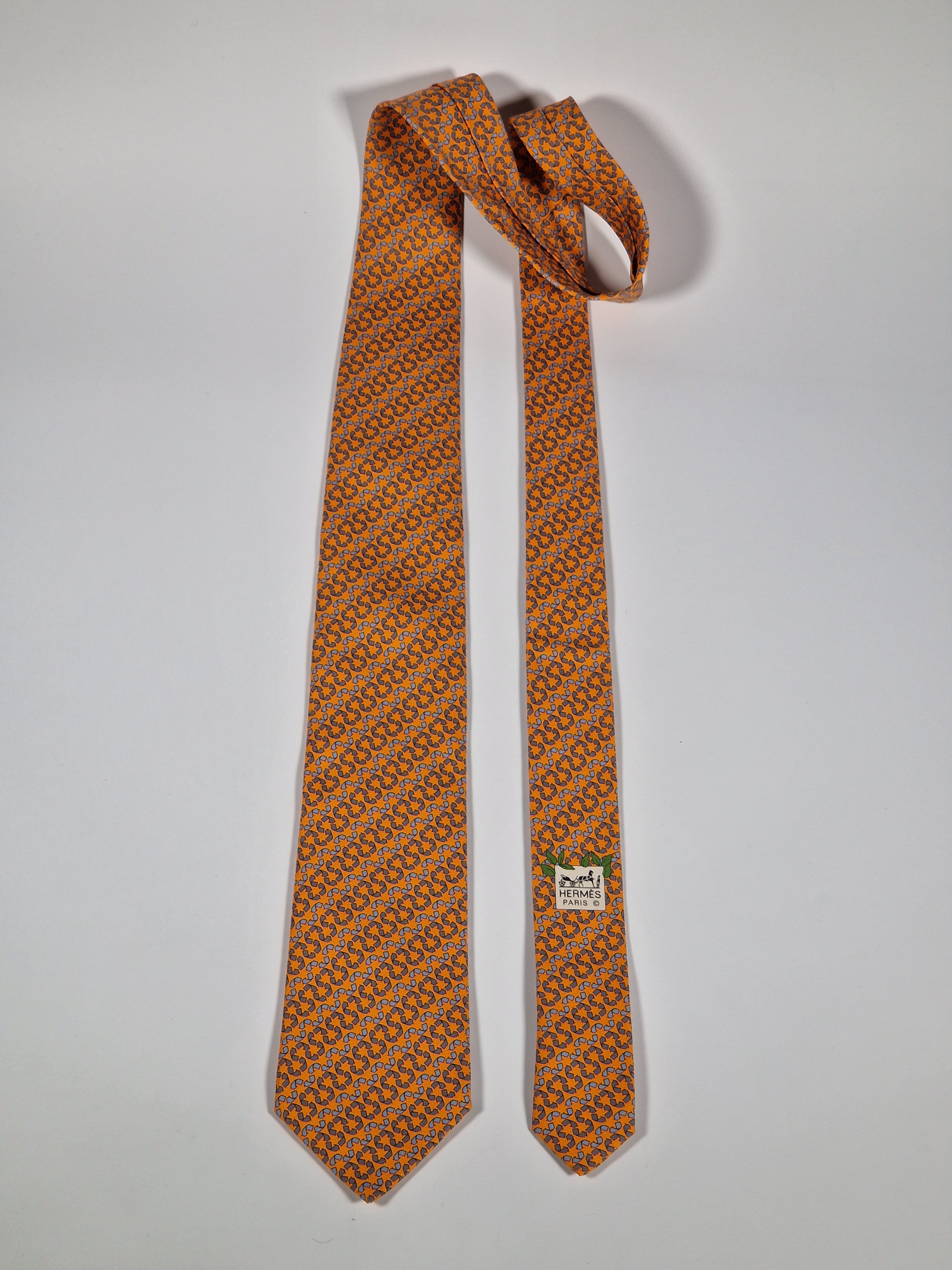 Hermés 645668 EA tie "Recycling"
