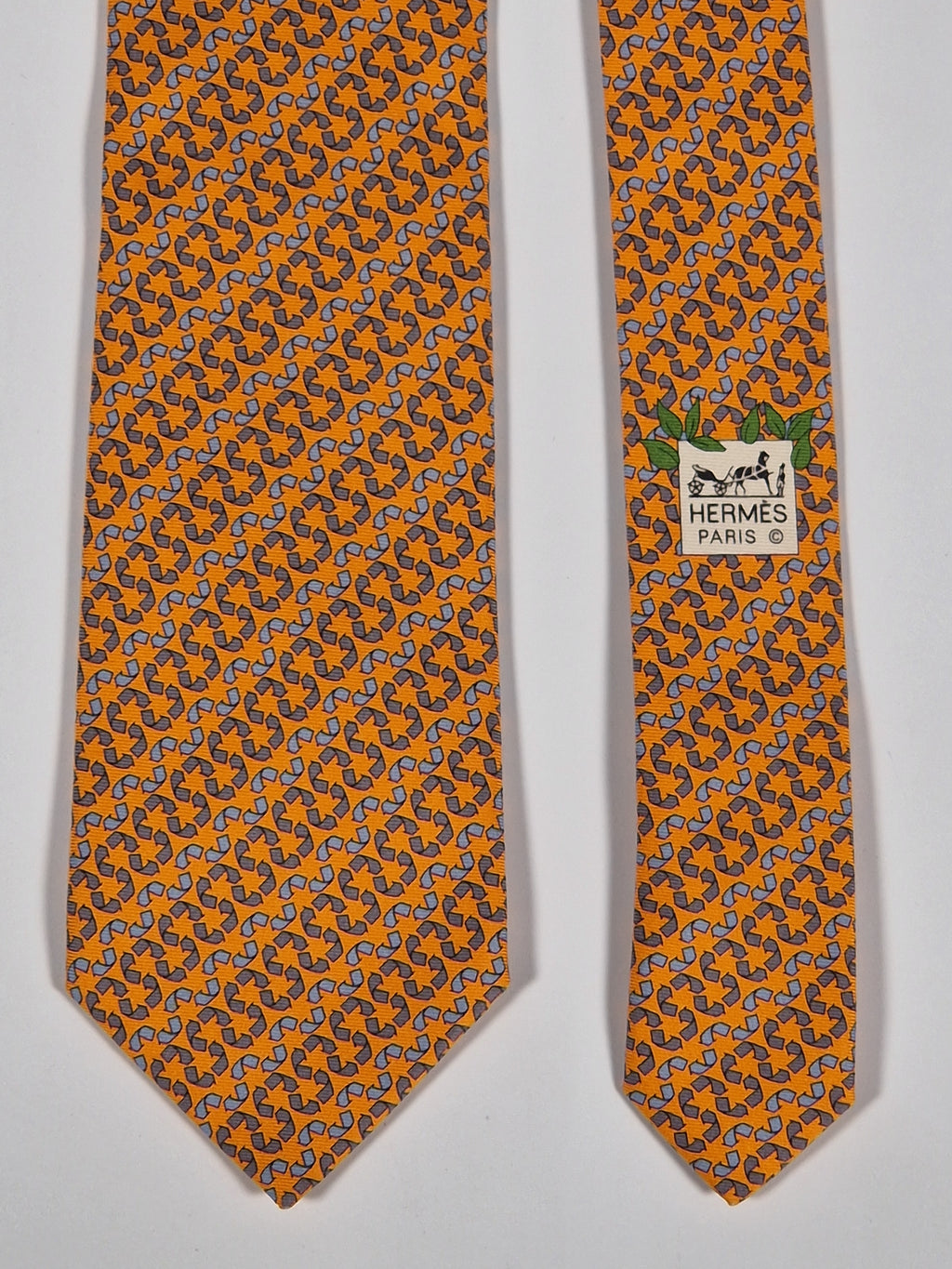 Hermés 645668 EA tie "Recycling"
