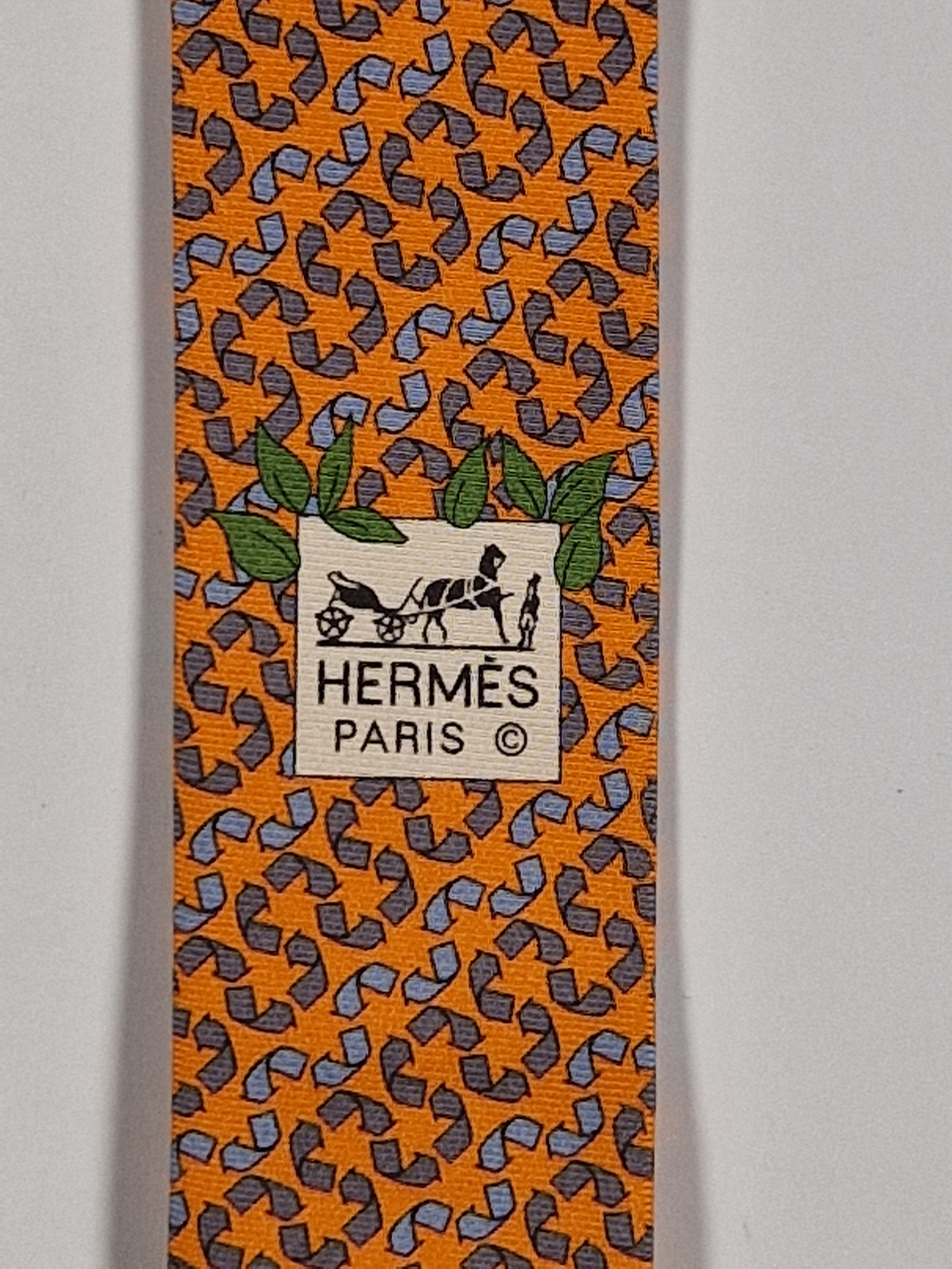 Hermés 645668 EA tie "Recycling"