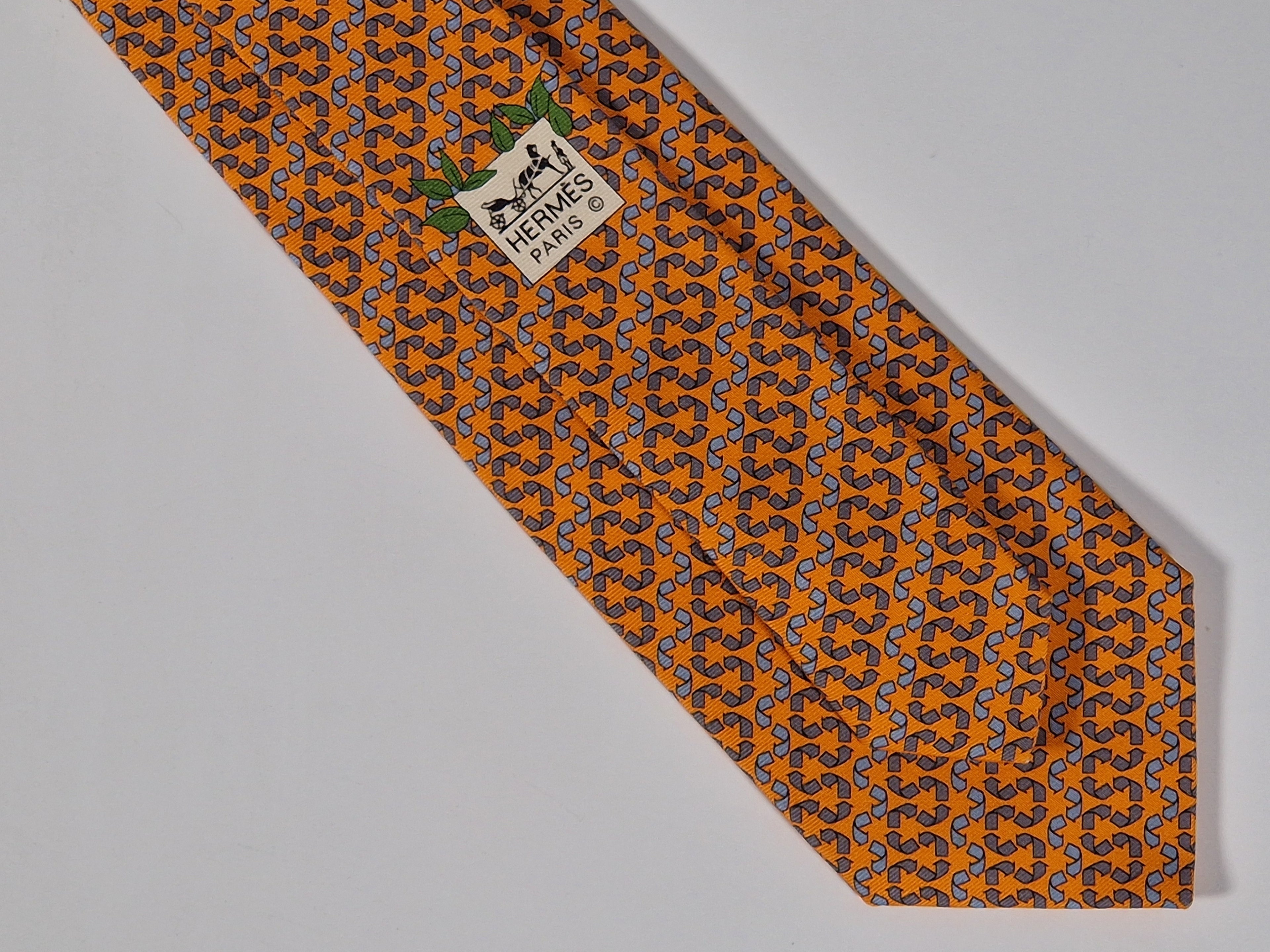 Hermés 645668 EA tie "Recycling"