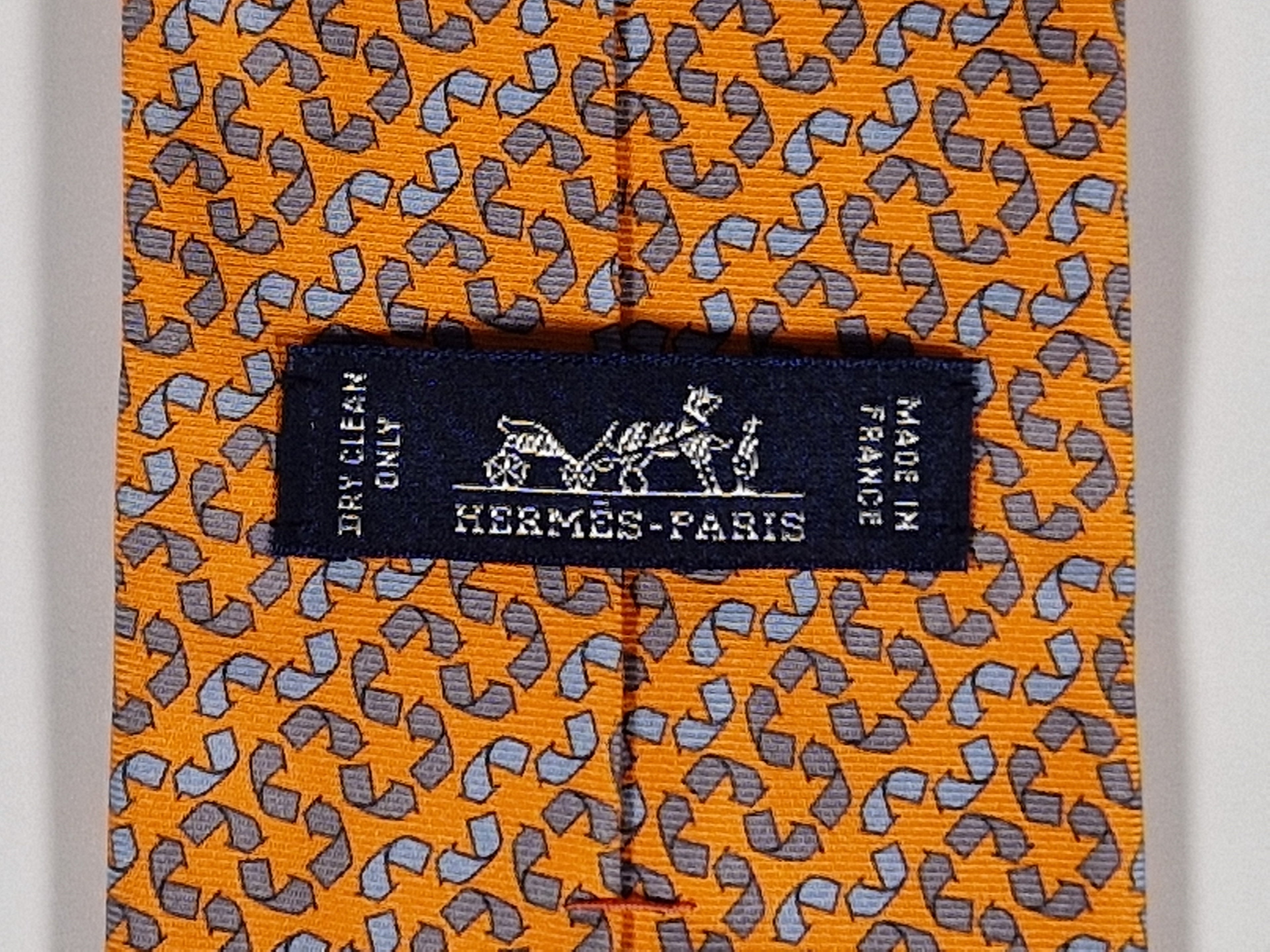 Hermés 645668 EA tie "Recycling"