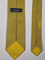 Hermès silk tie yellow stadium bleachers pattern 645692 PA