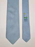 645701  Hermès silk tie blue golf pattern 645701  PA