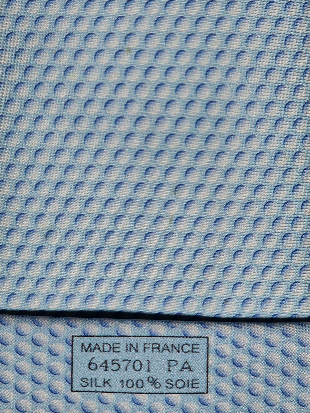 645701  Hermès silk tie blue golf pattern 645701  PA