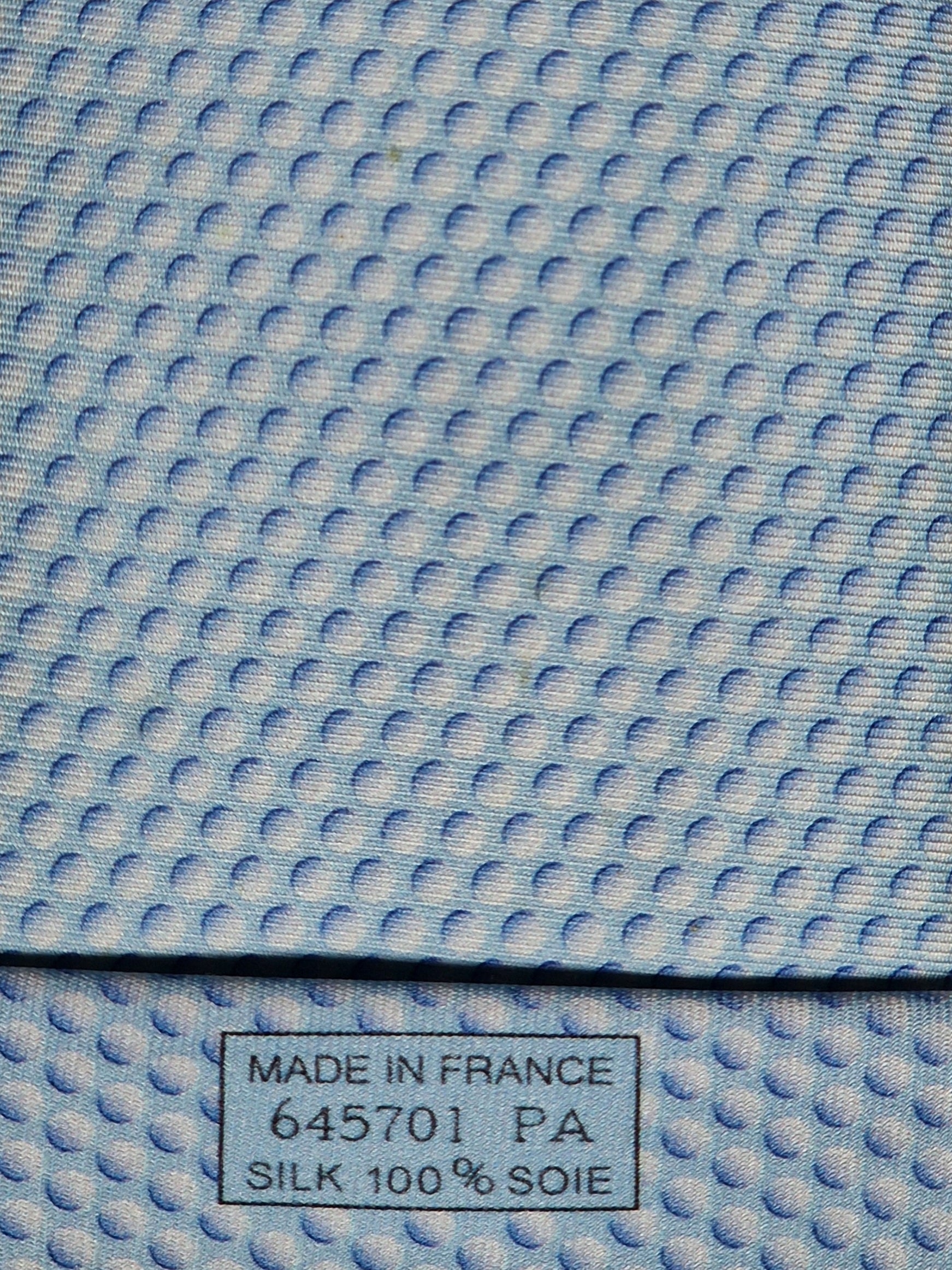 645701  Hermès silk tie blue golf pattern 645701  PA