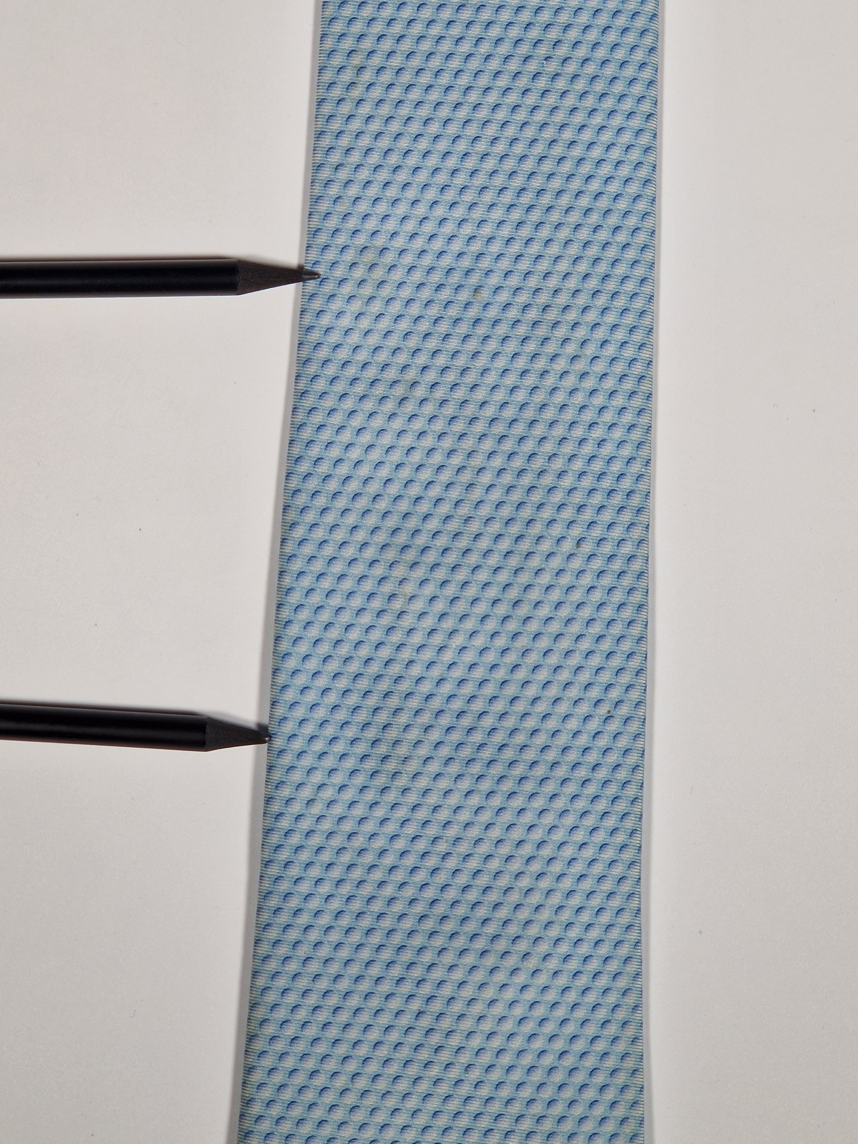 645701  Hermès silk tie blue golf pattern 645701  PA