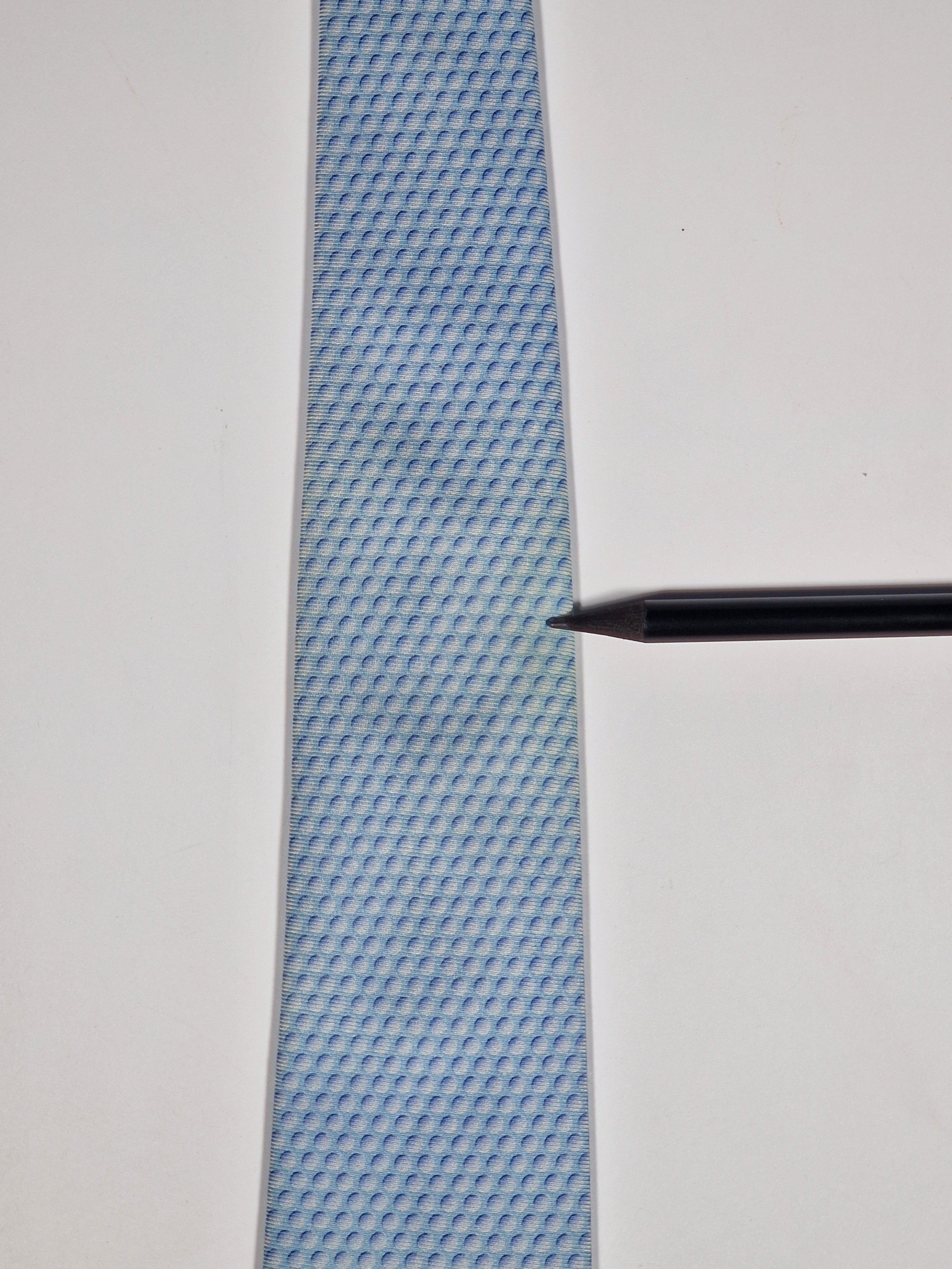 645701  Hermès silk tie blue golf pattern 645701  PA