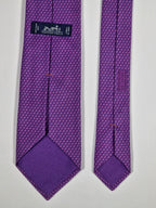 645701 Hermès tie purple golf pattern 645701 PA