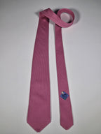Hermès silk tie pink whimsical chef's hat 645728 PA