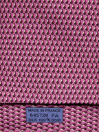 Hermès silk tie pink whimsical chef's hat 645728 PA