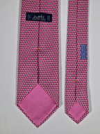 Hermès silk tie pink whimsical chef's hat 645728 PA