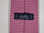 Hermès silk tie pink whimsical chef's hat 645728 PA