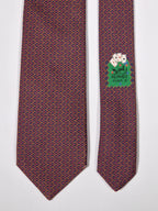645731 Hermès tie grey poker pattern 645731 PA