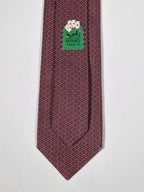 645731 Hermès tie grey poker pattern 645731 PA