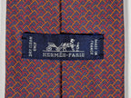 645731 Hermès tie grey poker pattern 645731 PA