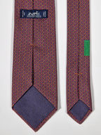 645731 Hermès tie grey poker pattern 645731 PA