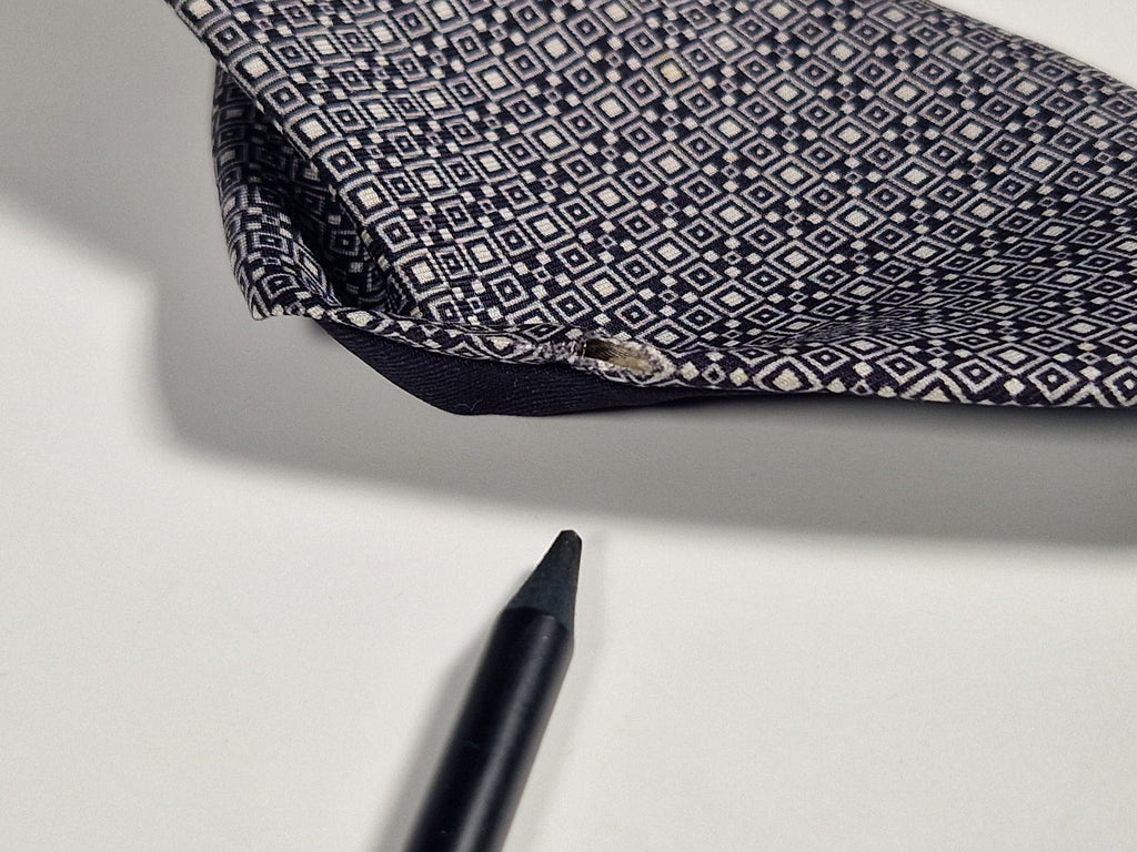 Hermès silk tie black and white Barcode pattern 645751 IA with box