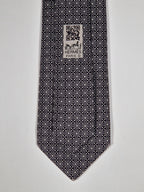 Hermès silk tie black and white Barcode pattern 645751 IA with box