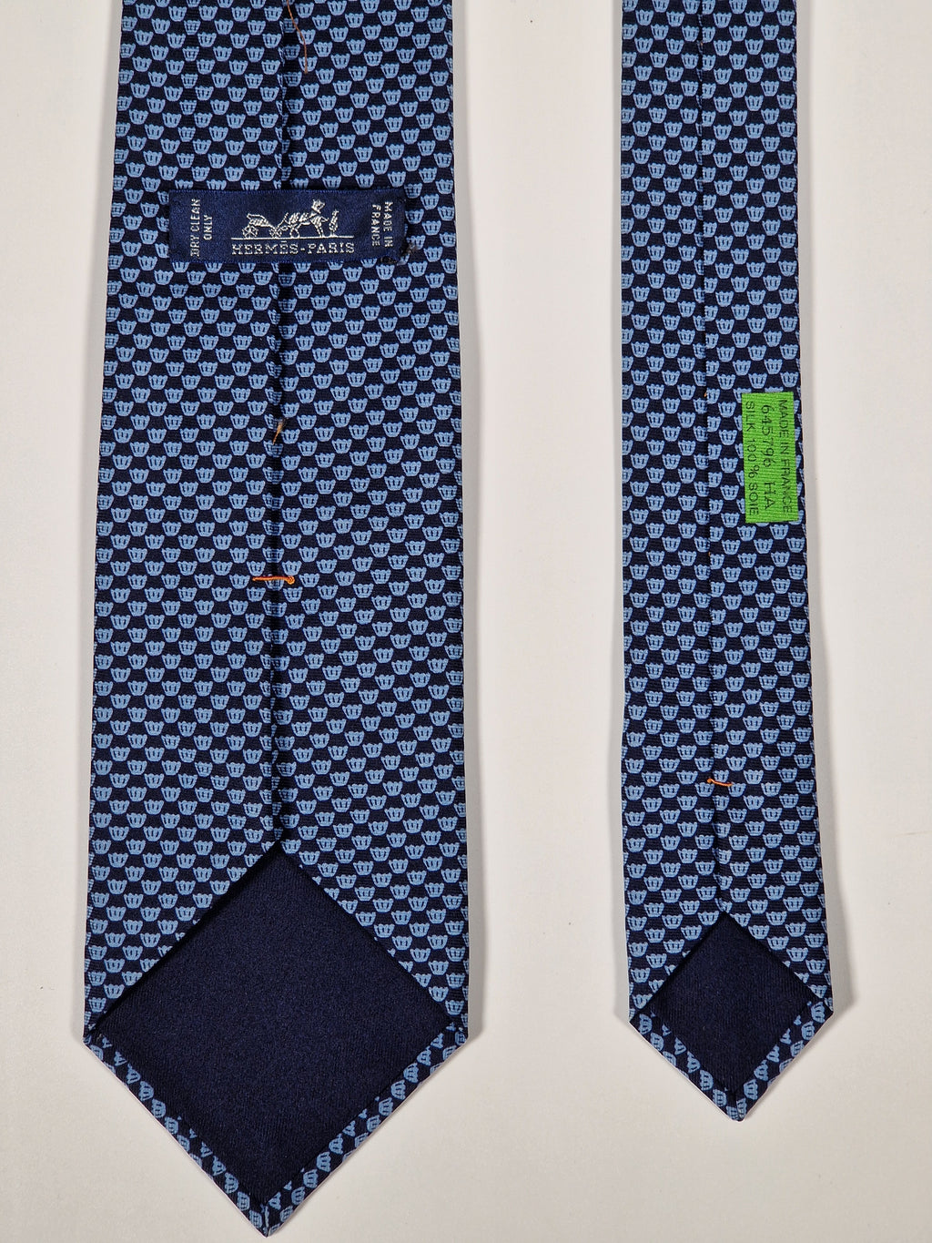 Hermès silk tie blue whimsical cupcake pattern 645790 HA