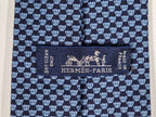 Hermès silk tie blue whimsical cupcake pattern 645790 HA