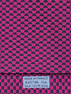 Hermès silk tie Black and mangenta cupcakes Hermès 645796 HA