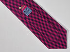 Hermès silk tie Black and mangenta cupcakes Hermès 645796 HA