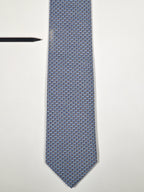 645819 Hermès tie blue golfclubs pattern 645819 IA