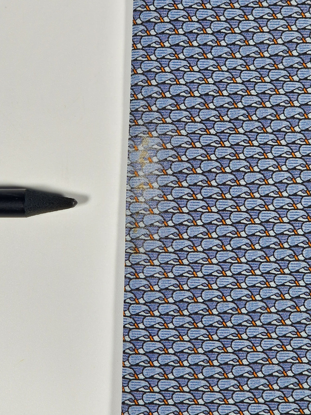 645819 Hermès tie blue golfclubs pattern 645819 IA