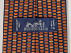645829 Hermès tie black whimsical macarons 645829 IA
