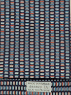 Hermès silk tie blu macarons whimsical pattern 645829 IA