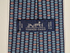 Hermès silk tie blu macarons whimsical pattern 645829 IA