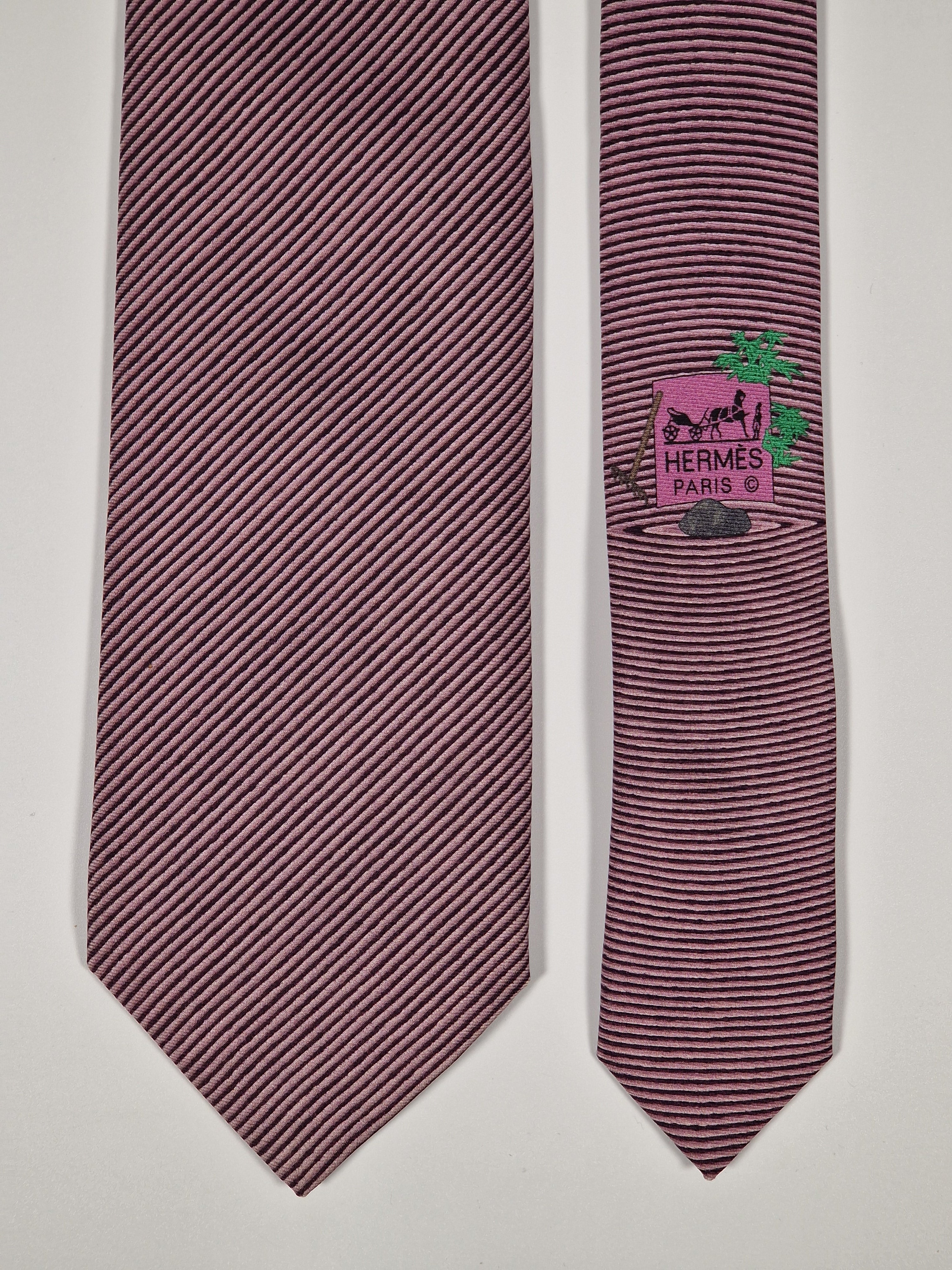 Hermés 645844 IA Tie "Japanese garden"
