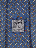 645862 Hermès tie blue electrical resistors 645862 IA