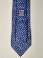 645862 Hermès tie blue electrical resistors 645862 IA