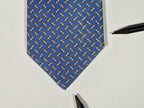 645862 Hermès tie blue electrical resistors 645862 IA