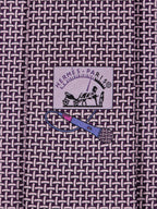 645868 Hermès tie purple Microphone pattern 645868 SA