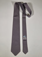 645918 Hermès tie antrachite whimsical lab explosion 645918 SA