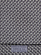 645918 Hermès tie antrachite whimsical lab explosion 645918 SA