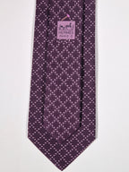 645931 Hermès tie burgundy nails pattern 645931 TA