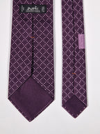 645931 Hermès tie burgundy nails pattern 645931 TA