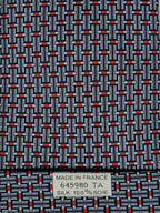 645980 Hermès tie blue equestrian jumping obstacles 645980 TA