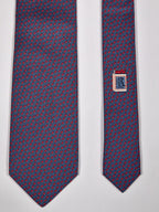 645997 Hermès tie blue matchstick pattern 645997 OA