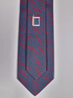 645997 Hermès tie blue matchstick pattern 645997 OA